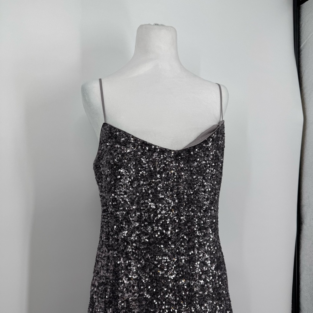 NWT J.Crew Collection Sequin floor-length slip dress - Picture 7 of 16